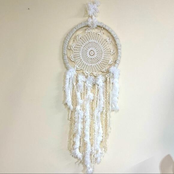 Hand Crafted Other - Dream Catcher Handmade Up-Cycled Materials Boho Decor Accent Piece